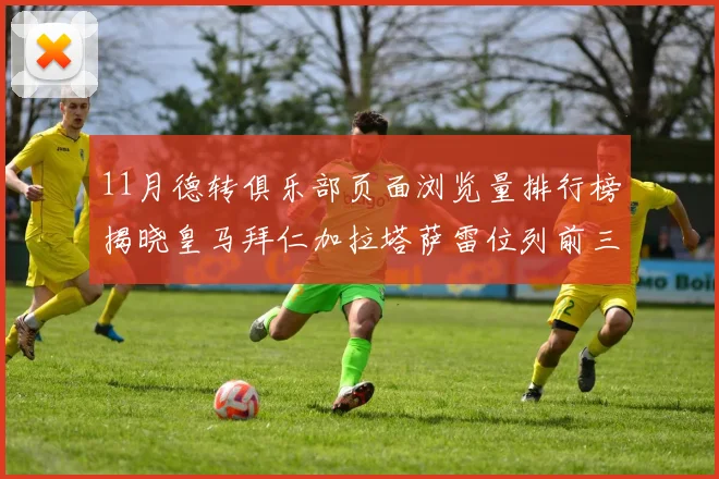 11月德转俱乐部页面浏览量排行榜揭晓皇马拜仁加拉塔萨雷位列前三